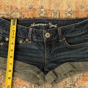 🦅 American Eagle Denim Short Shorts ☀️ (Juniors 0)